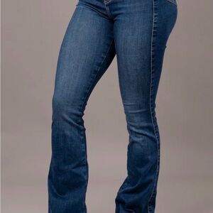 FITJEANS Dark Blue Flare Women's Jeans